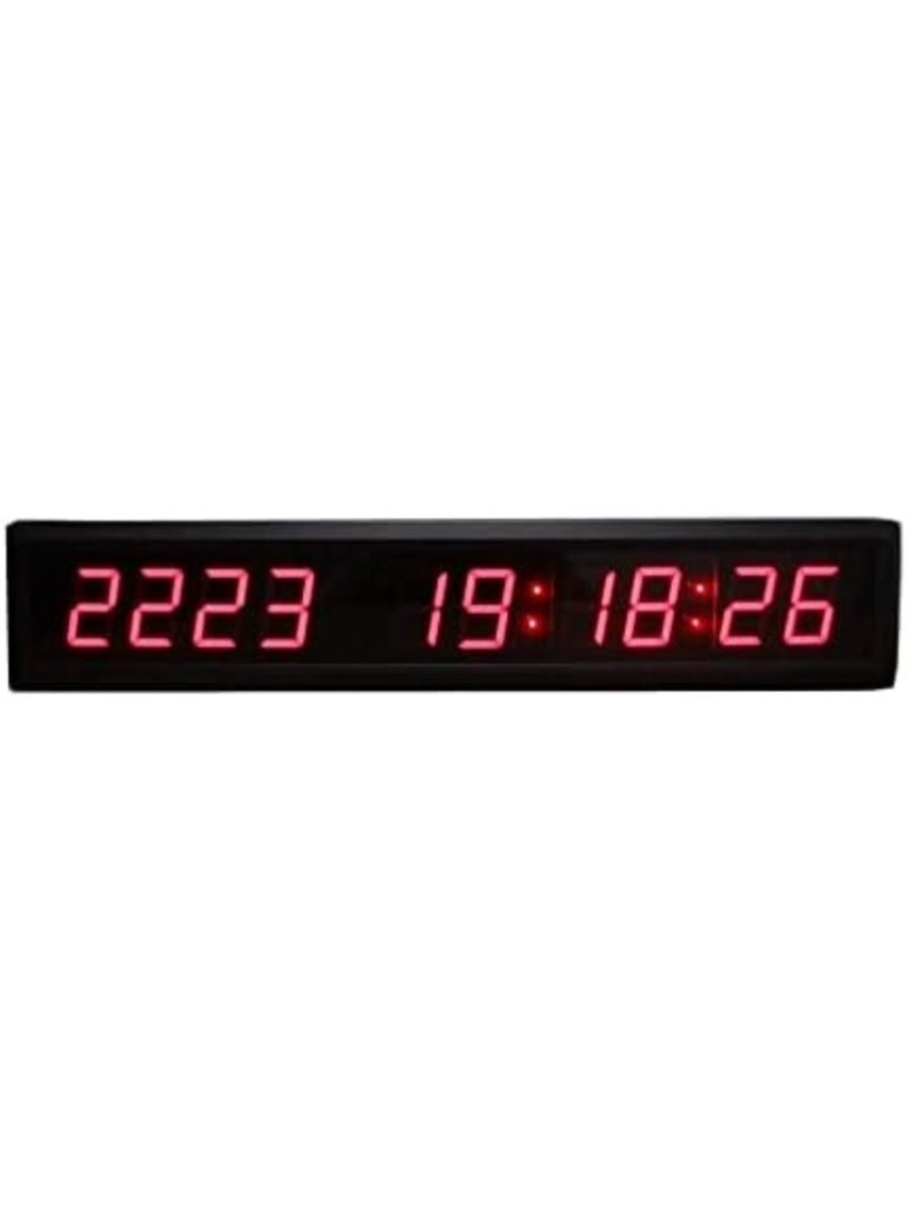 LED Countdown Timer Wall Clock - 10 Digits, Red Display, Up/Down Functionality - Picture 5 of 6
